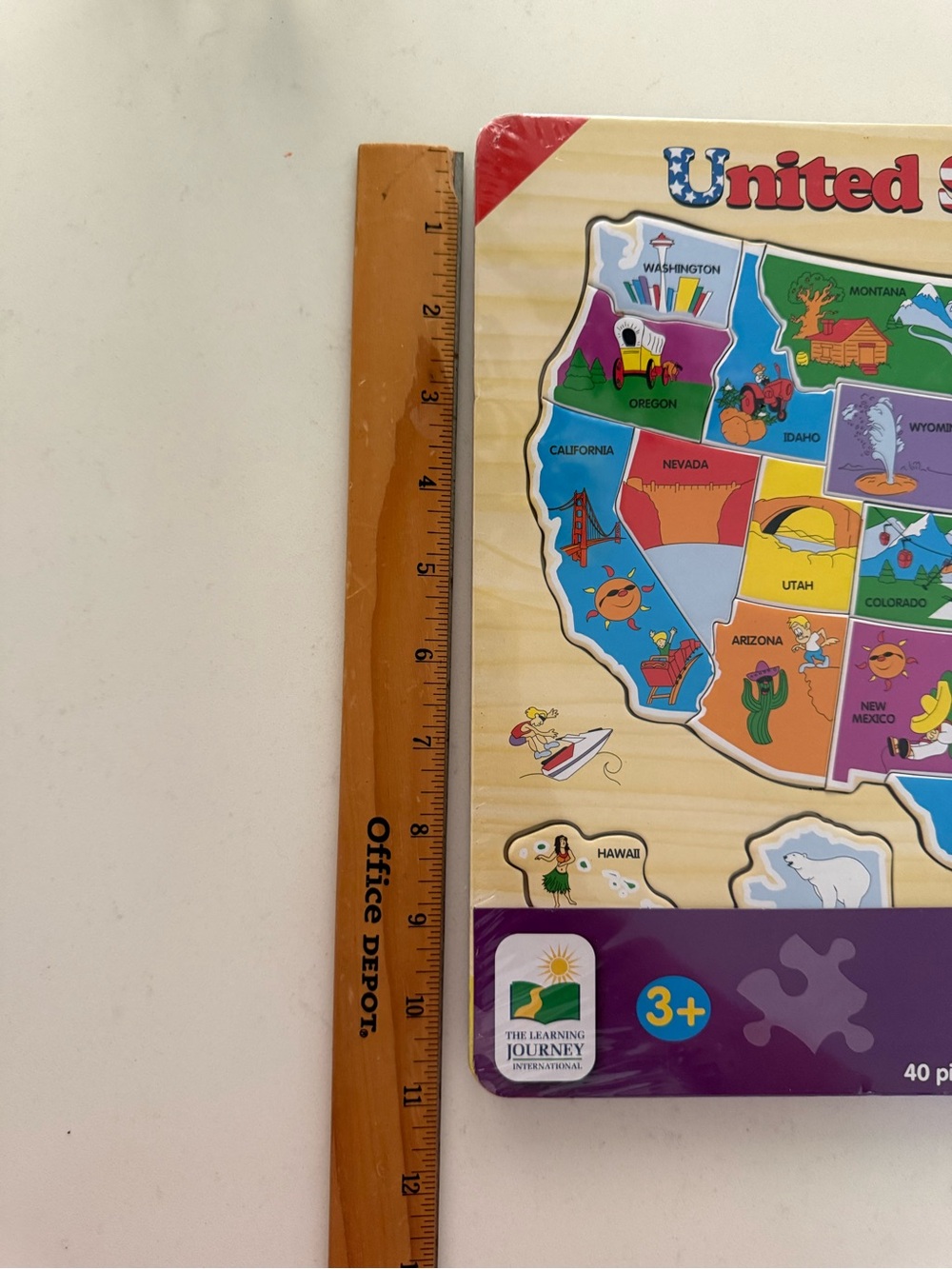 The Learning Journey USA Map 40 Piece Puzzle NEW Sealed - Picture 4 of 5